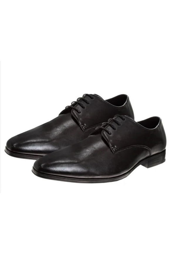 Men's Size 10 Lace-up Leather Dress Shoes, Black, New in Box