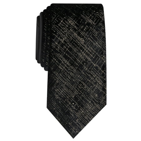 Perry Ellis Men's Valdosta Abstract Tie Black Size Regular