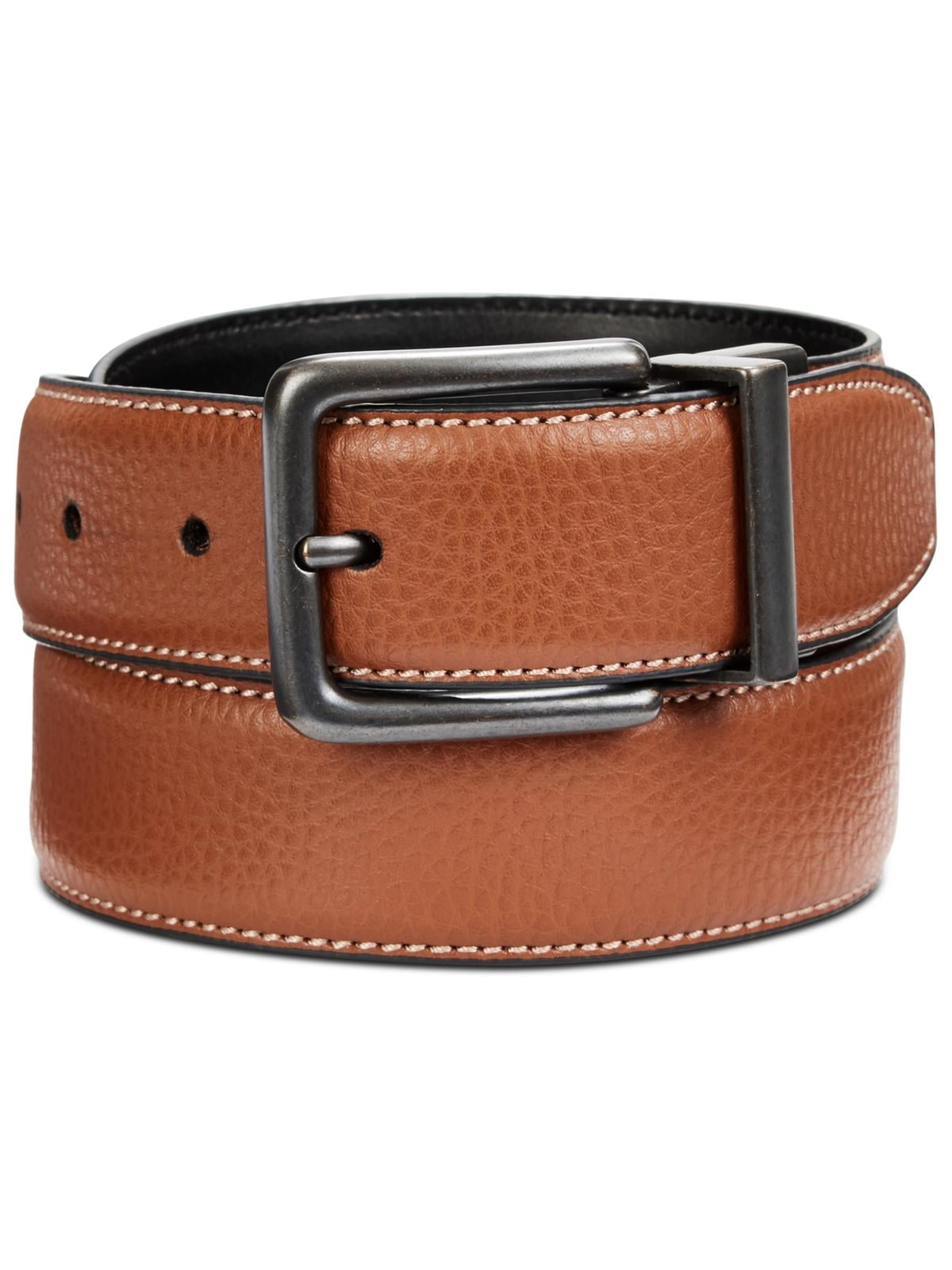Perry Ellis Mens Bonded Leather Professional Dress Belt - Walmart.com