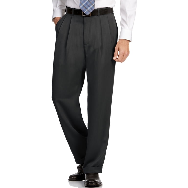 Perry Ellis Mens Classic Fit Cuffed Dress Pants