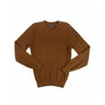 thumbnail image 1 of Perry Ellis Mens Crewneck Pullover Sweater, Brown, Medium, 1 of 2