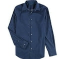thumbnail image 1 of Perry Ellis Mens Diamond Button Up Shirt, Blue, Small, 1 of 2