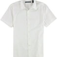 thumbnail image 1 of Perry Ellis Mens Embroidered Paisley Button Up Shirt, White, Medium, 1 of 2