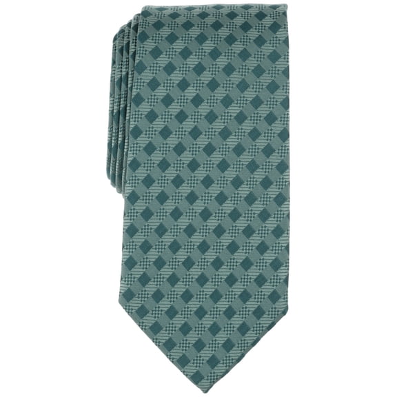 Perry Ellis Mens Hansen Diamond-Pattern Neck Tie Green