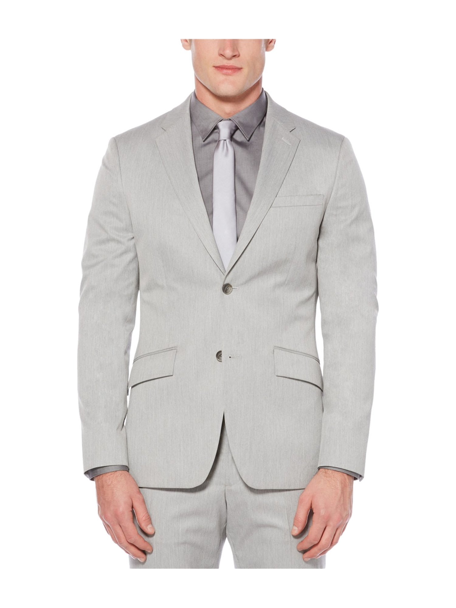 Perry Ellis Mens Heathered Two Button Blazer Jacket - image 1 of 6