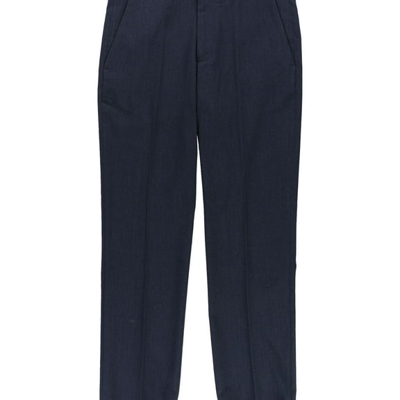 Perry Ellis Mens Herringbone Casual Trouser Pants, Blue, 29W x 30L