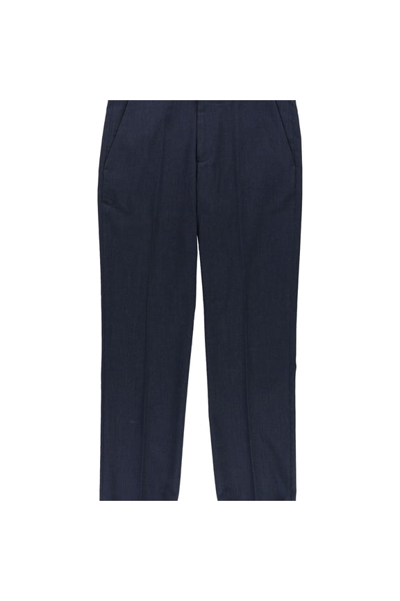 Mens Herringbone Casual Trouser Pants, Blue, 29W x 30L