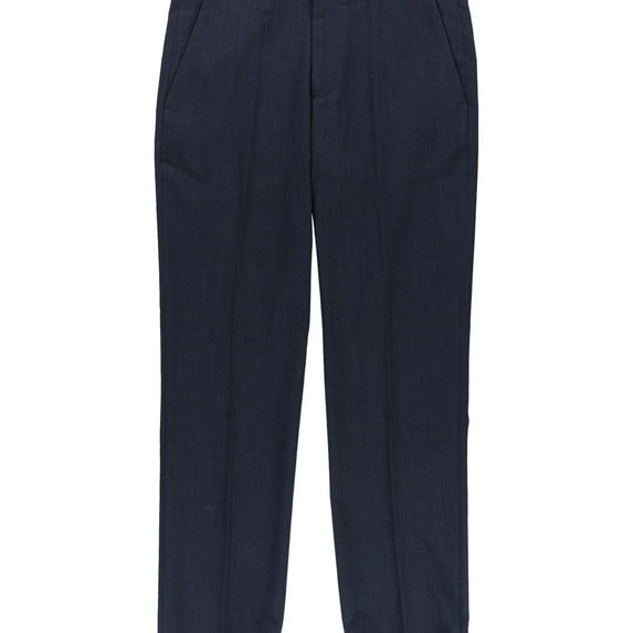 Perry Ellis Mens Herringbone Casual Trouser Pants, Blue, 29W x 30L