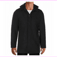 thumbnail image 1 of Perry Ellis Mens Hooded Pea Coat, Grey, Small, 1 of 2