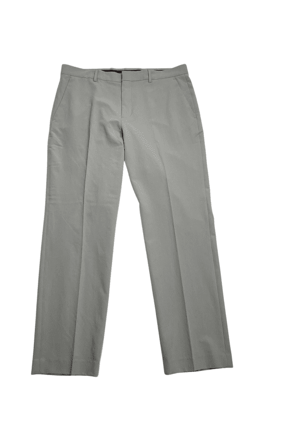 Mens Modern fit Dress Pants 36 / 34 Light Grey Solid Stretch