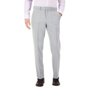 Perry Ellis Portfolio Mens Modern fit Dress Pants 42 / 32 Light Grey Solid