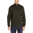thumbnail image 1 of Perry Ellis Mens Quarter-Zip Knit Sweater, Green, Large, 1 of 3