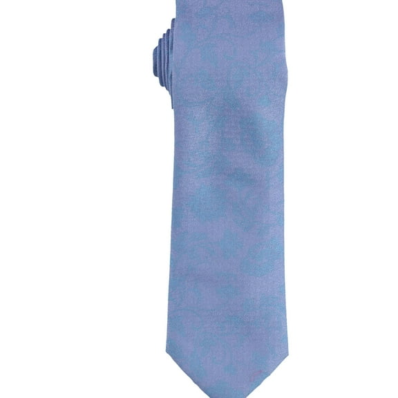 Perry Ellis Mens Ruben Self-tied Necktie, Blue, One Size