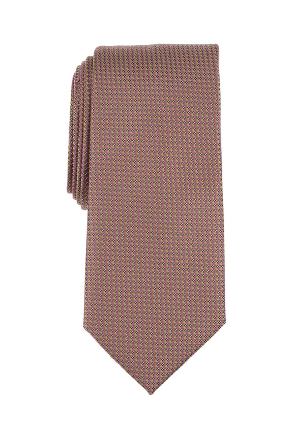 Mens Sanson Mini-Pattern Neck Tie Purple Orchid