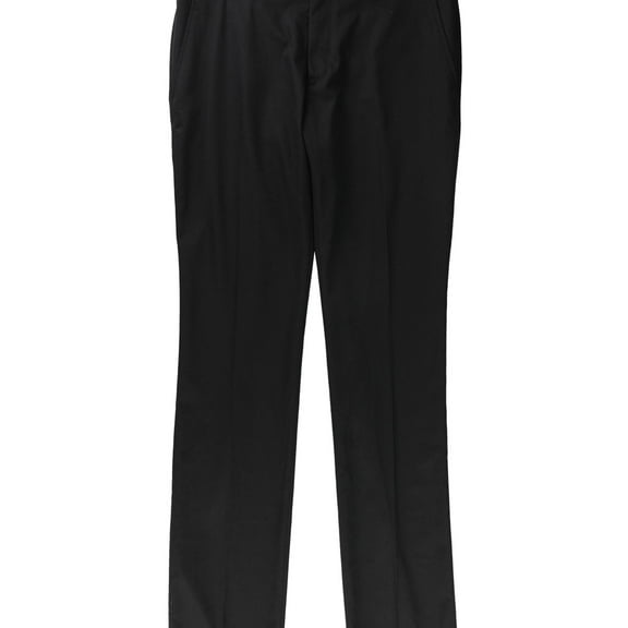 Perry Ellis Mens Slim-Fit Tuxedo Dress Pants Slacks, Black, 34W x 34L