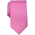 thumbnail image 1 of Perry Ellis Mens Solid Self-tied Necktie, Pink, One Size, 1 of 1