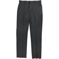 thumbnail image 1 of Perry Ellis Mens Solid Stretch Dress Pants Slacks, Grey, 36W x 29L, 1 of 1