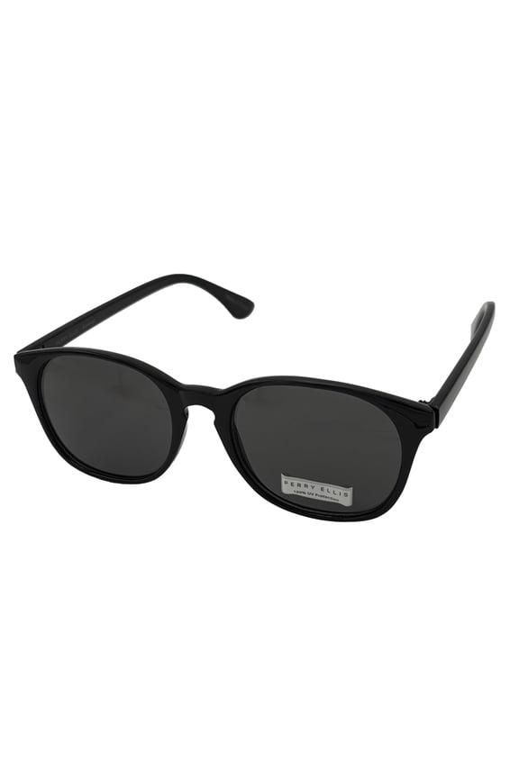 Mens Sunglass Black Plastic Square, Gradient Lens PE83 1