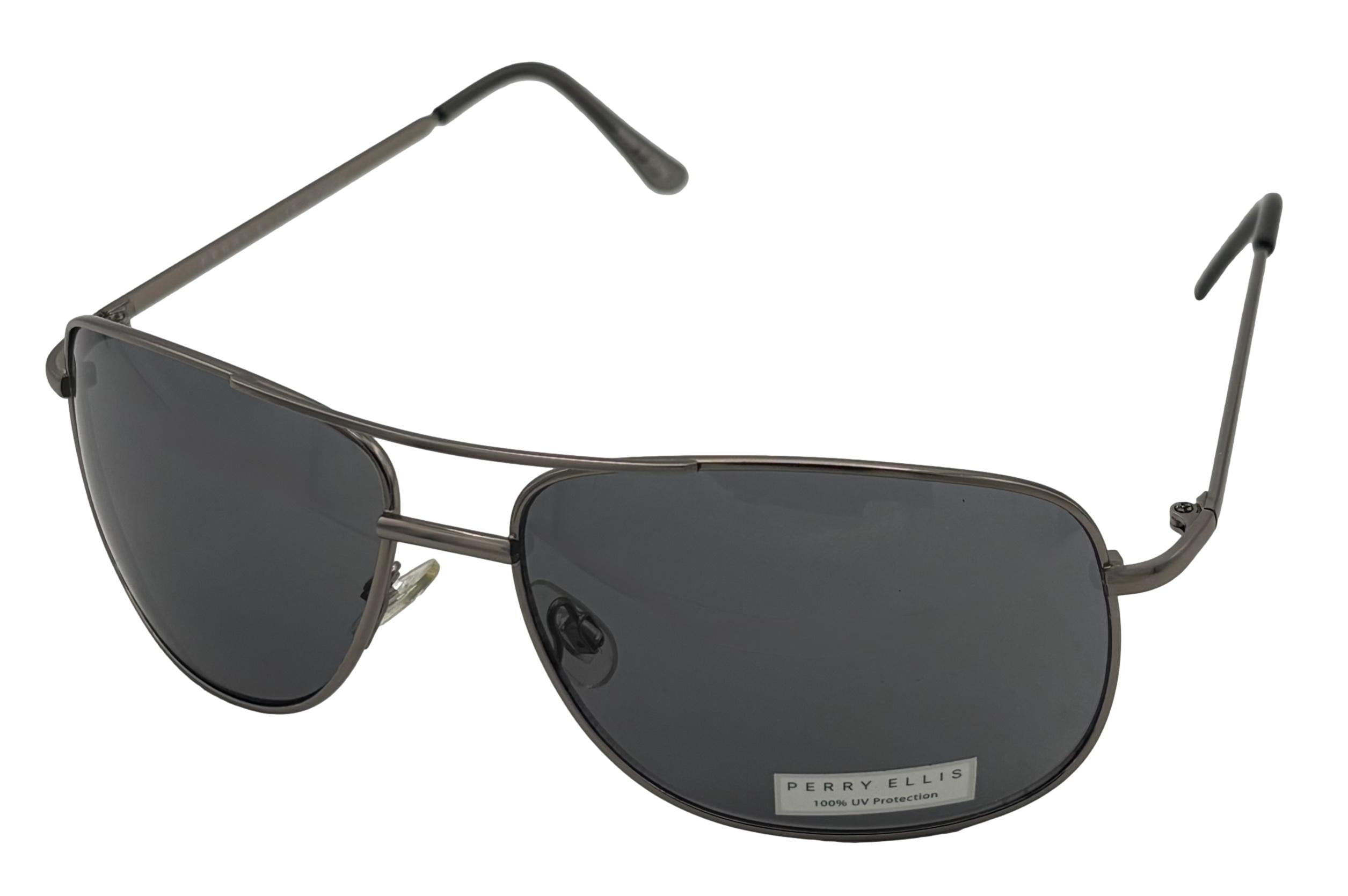 Perry Ellis Mens Sunglass Mens Gunmetal / Metal Aviator Smoke Lens PE22 4