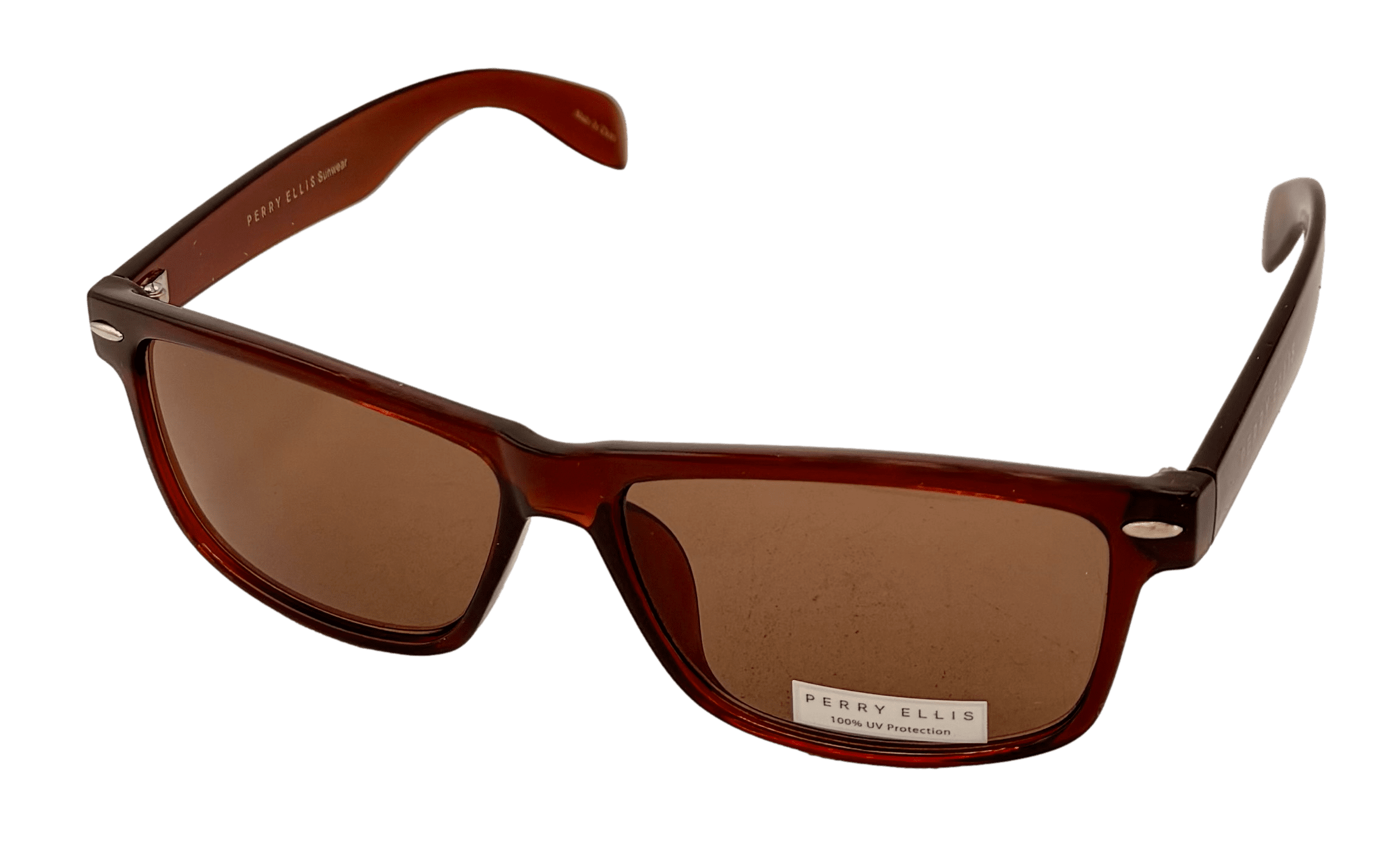 Perry Ellis Brown Sunglasses Vintage Perry Ellis Sunglasses Made In America PEA01-3 48-18  main image 4