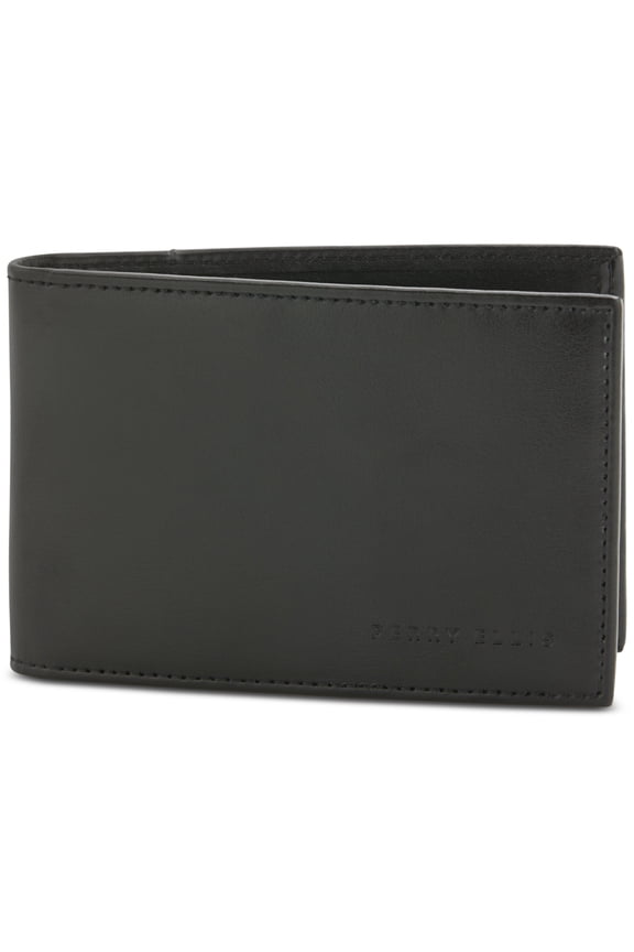 Mens Super Slim Card Holder Wallet Black