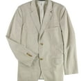 thumbnail image 1 of Perry Ellis Mens Textured Two Button Blazer Jacket, Beige, Big & Tall, 44 Long, 1 of 2