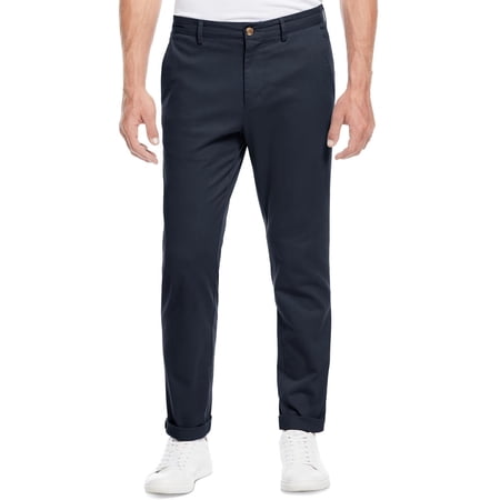 Perry Ellis Mens Twill Slim Fit Chino Pants