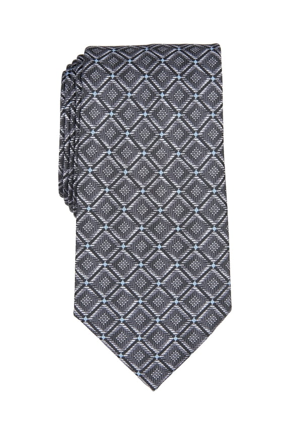 Mens Williams Classic Geo Neck Tie Black