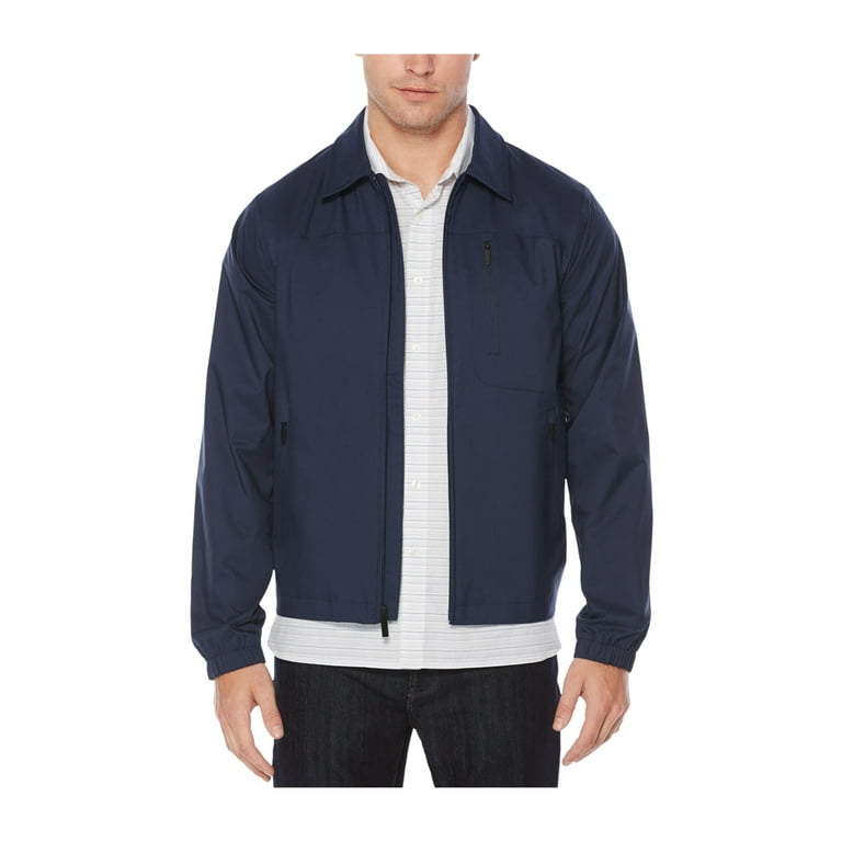 Perry Ellis Mens Windslicker Windbreaker Jacket Blue Large Walmart