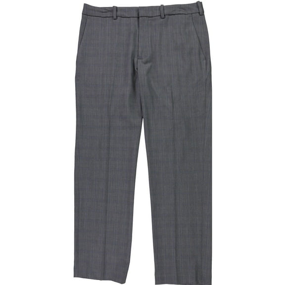 Perry Ellis Men's Modern-Fit Stretch Resolution Dress Pants Dark Gray B4HP (42,30 in)