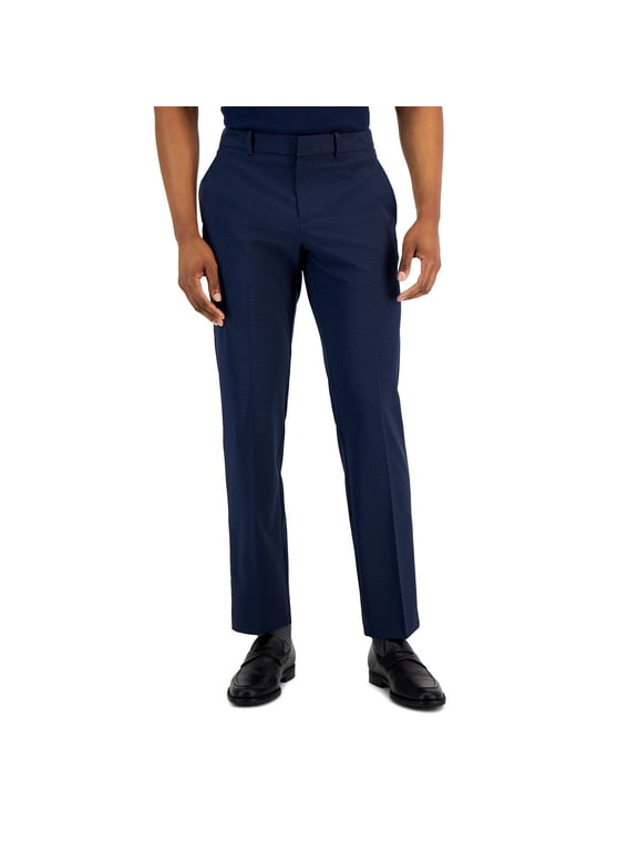 Mens Stretch Resolution Casual Trouser Pants, Blue, 40W x 32L