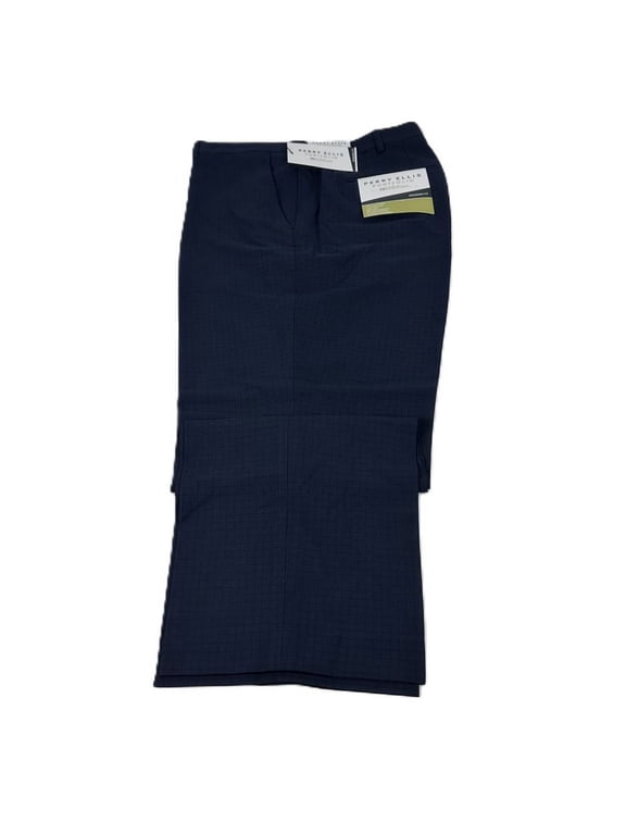 Portfolio Men's Modern-Fit Stretch Resolution Dress Pants Navy B4HP (32,30 in)
