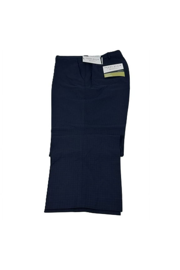 Portfolio Men's Modern-Fit Stretch Resolution Dress Pants Navy-32/32