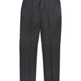 thumbnail image 1 of Perry Ellis Mens Solid Stretch Dress Pants Slacks, Grey, 38W x 32L, 1 of 3