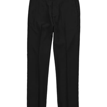 Perry Ellis Womens Slim Fit Twill Dress Pants, Grey, 34