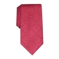 thumbnail image 1 of Perry Ellis Men's Burr Classic Geo Grid Tie Wine Size Regular, 1 of 2