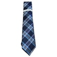 thumbnail image 1 of Perry Ellis Men's Duxbury Plaid Tie Navy Size Regular, 1 of 4
