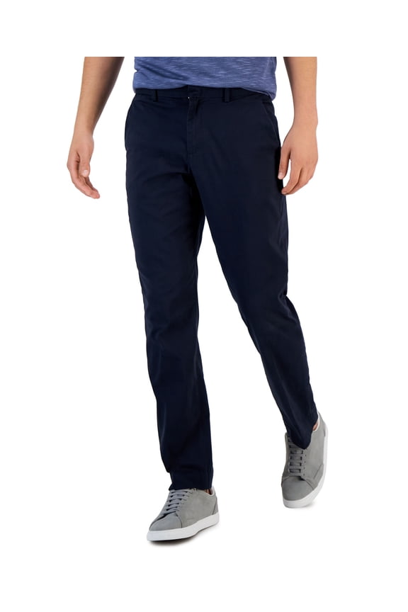 Men's Essentials Slim-Fit Dress Pants Dark Blue 38x29
