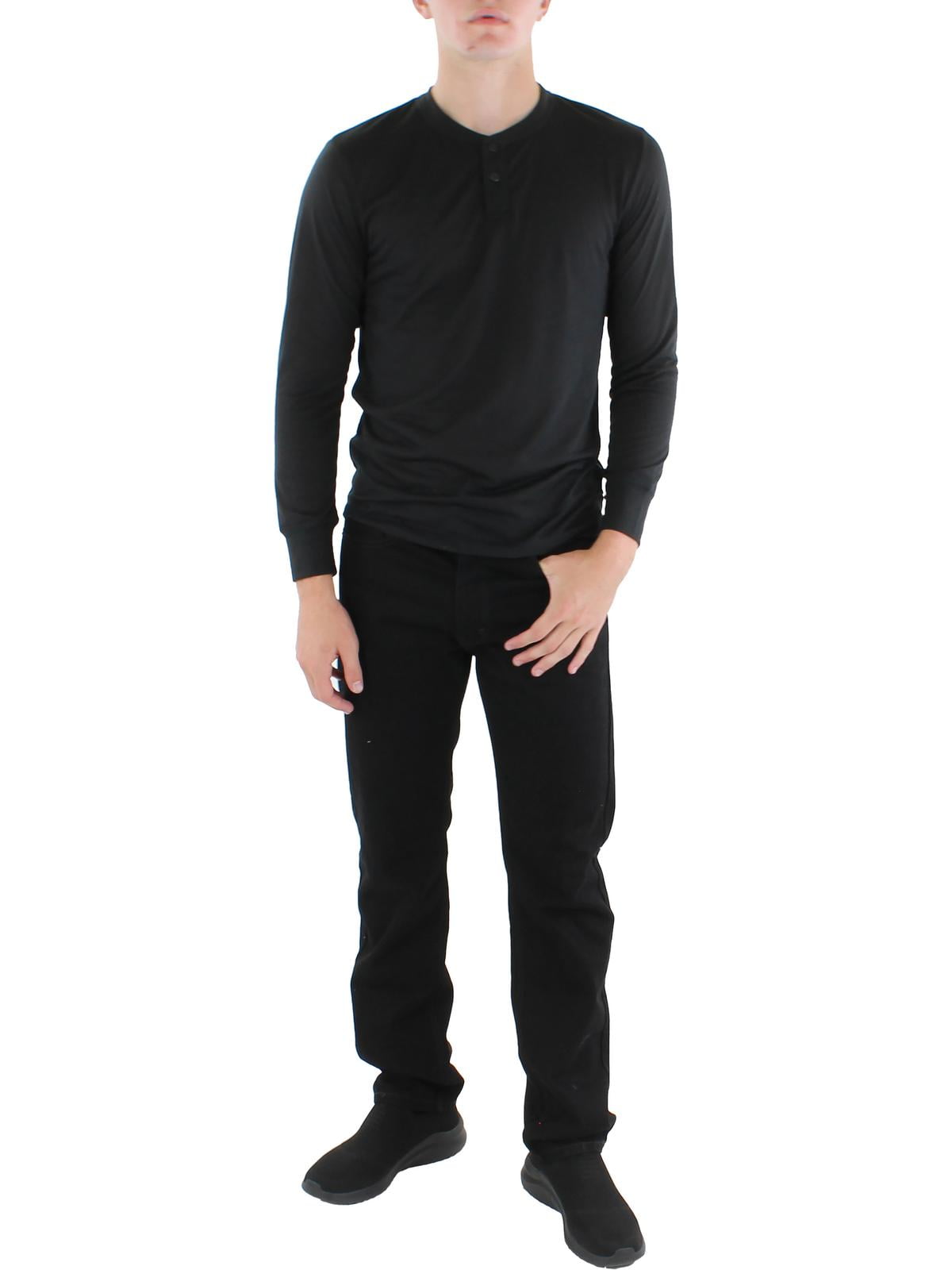 Perry Ellis Portfolio Mens Henley Pajama Sleep Shirt