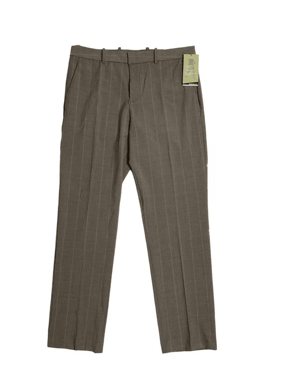 Portfolio Mens Modern Fit Resolution Pants Dark Beige 40 x 32