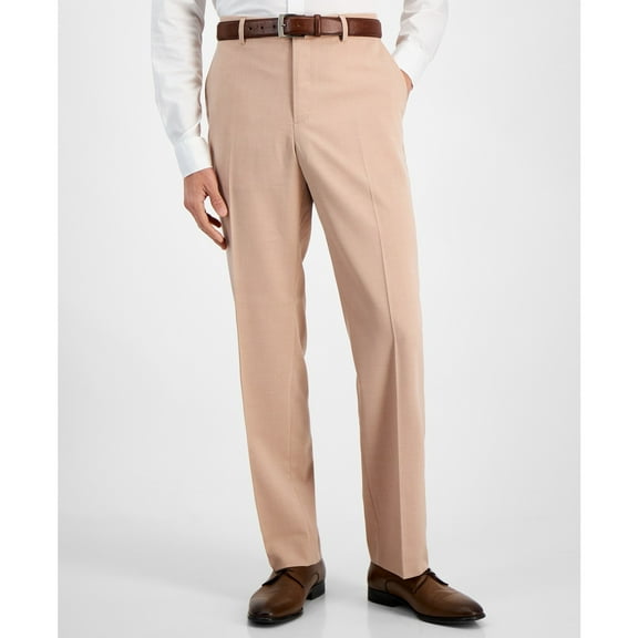 Perry Ellis Portfolio Men's Modern-Fit Stretch Pants B4HP (Orange,30,30 in)