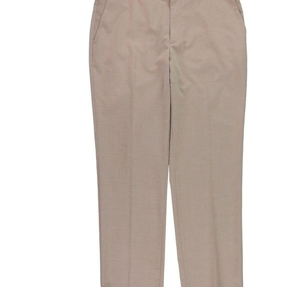 Perry Ellis Mens Modern Fit Dress Pants Slacks, Pink, 34W x 30L