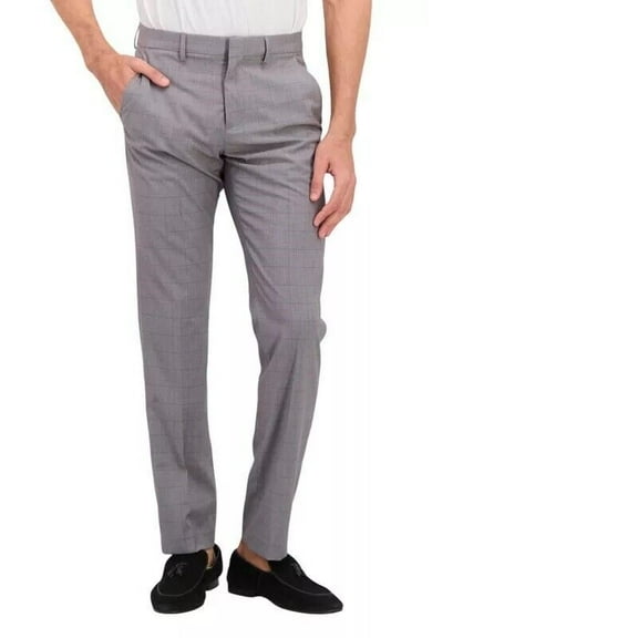 Perry Ellis Portfolio Men's Slim-Fit Stretch Pants Dark Gray B4HP (32,32 in)