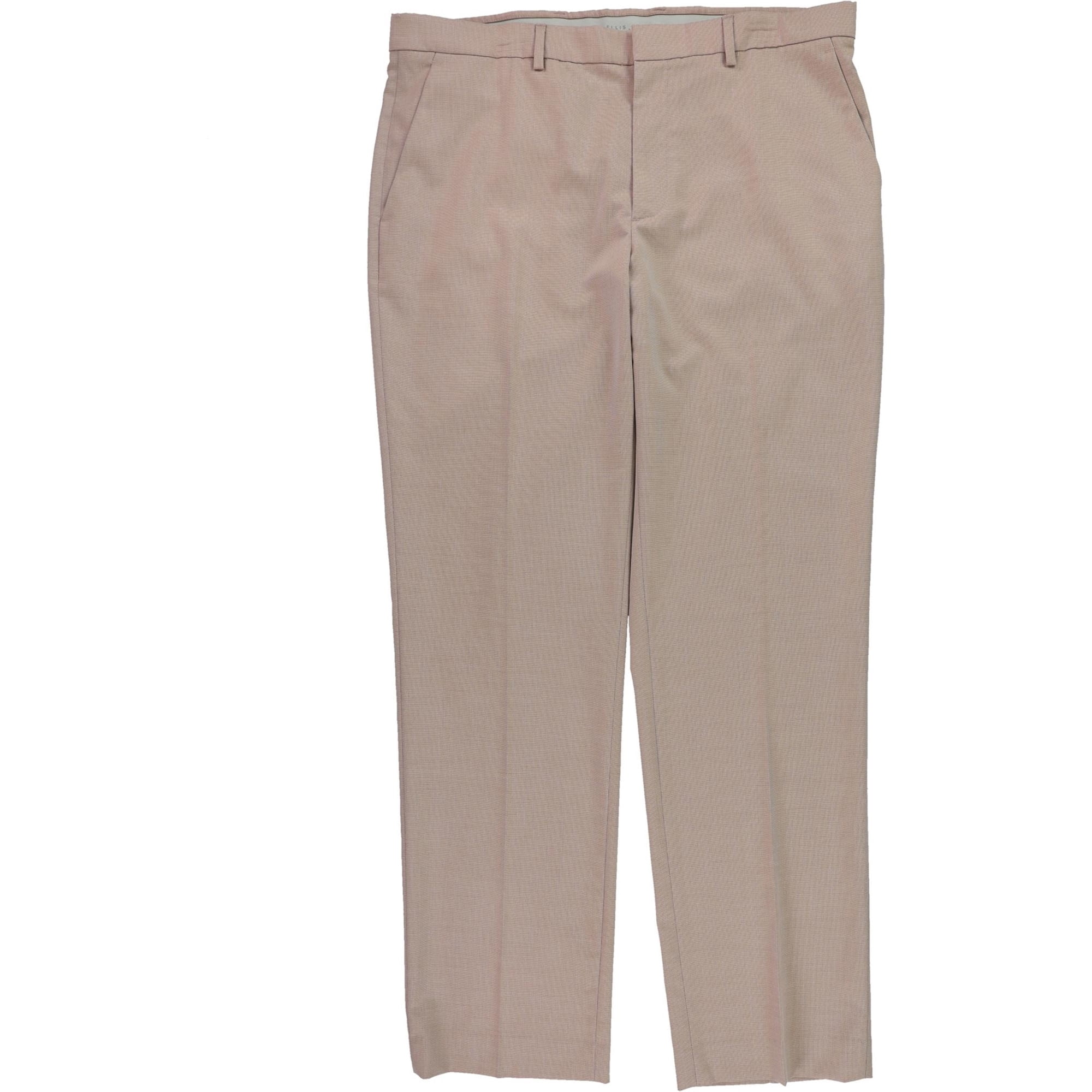 Perry Ellis Mens Modern Fit Dress Pants Slacks, Pink, 36W x 32L ...
