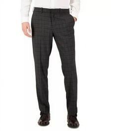 Perry Ellis Portfolio Men's Modern Fit Resolution Dress Pants Dark