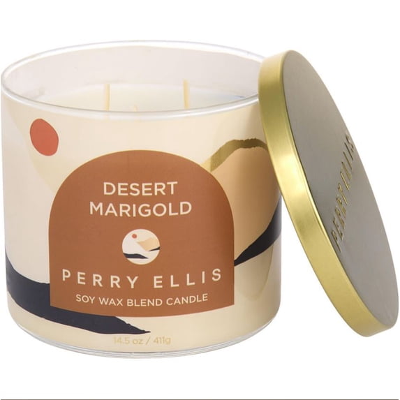 Perry Ellis Scented Candle - Desert Marigold