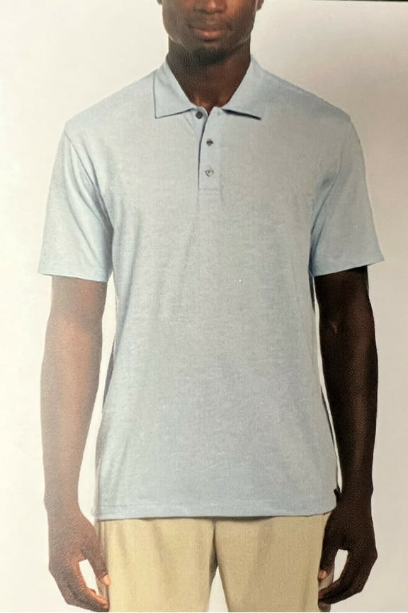 Slub Polo (Light Blue, Medium)