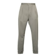 Perry Ellis Taupe Heather Pleated Dress Pants | Size 54x32