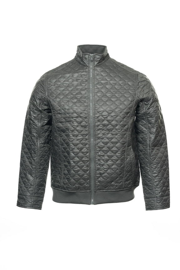 'The Artist' Men's Quilted Moto Jacket (Large, Castlerock)