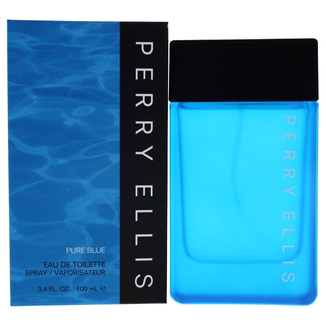Perry Ellis ampeb34s 3.4 oz Pure Blue Eau De Toilette Spray for